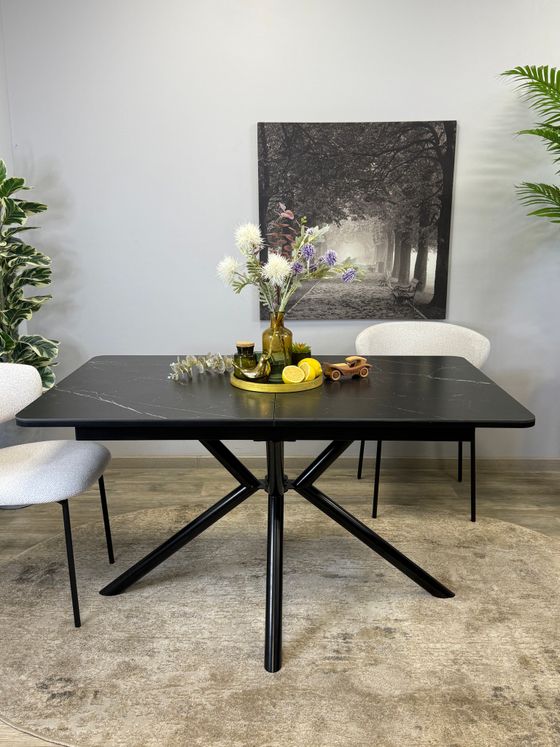 Стол KENNER DM1400 черный/керамика черная