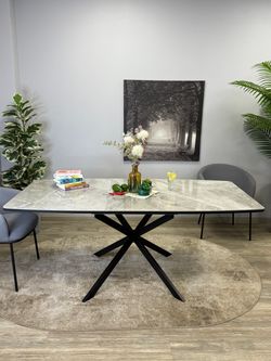 Стол KENNER BR1300 черный/керамика NEW ARMANI GRAY