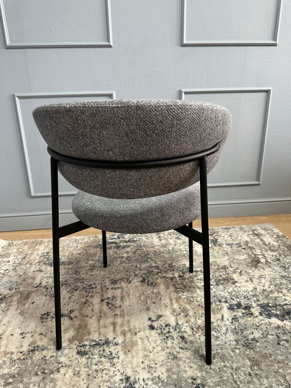 Комплект стульев 2шт KENNER 309SD черный/микробукле серый