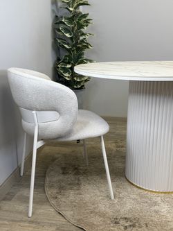 Стол KENNER LD2000 белый/керамика мрамор золотой