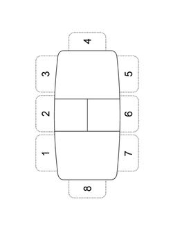 Стол KENNER 1300С  венге/стекло белое сатин