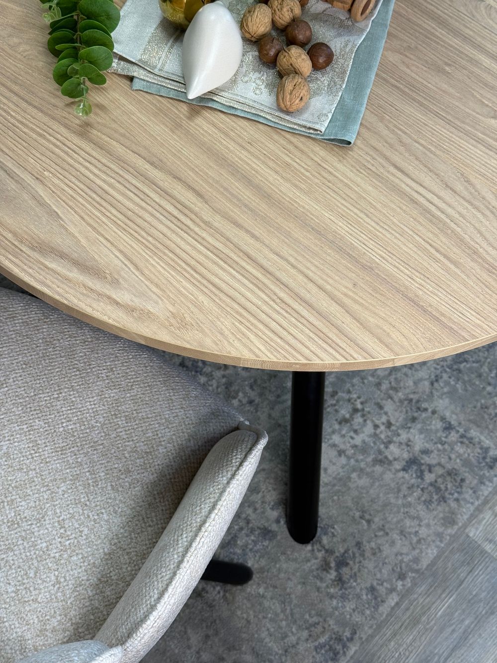 Стол KENNER DO1100 черный/дуб натуральный