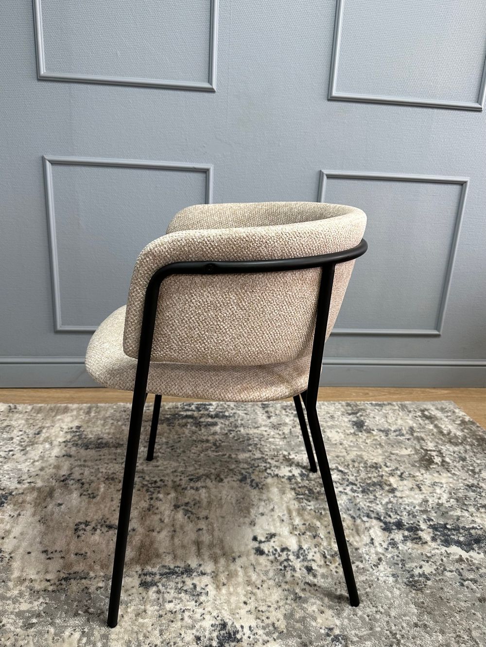 Комплект стульев 2шт KENNER 303SD черный/микробукле бежевый