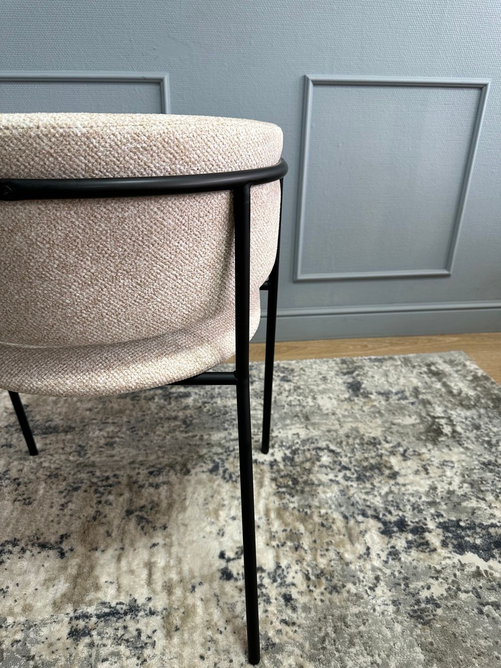 Комплект стульев 2шт KENNER 303SD черный/микробукле бежевый