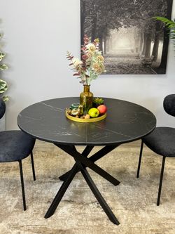 Стол KENNER R1000s черный/керамика черная