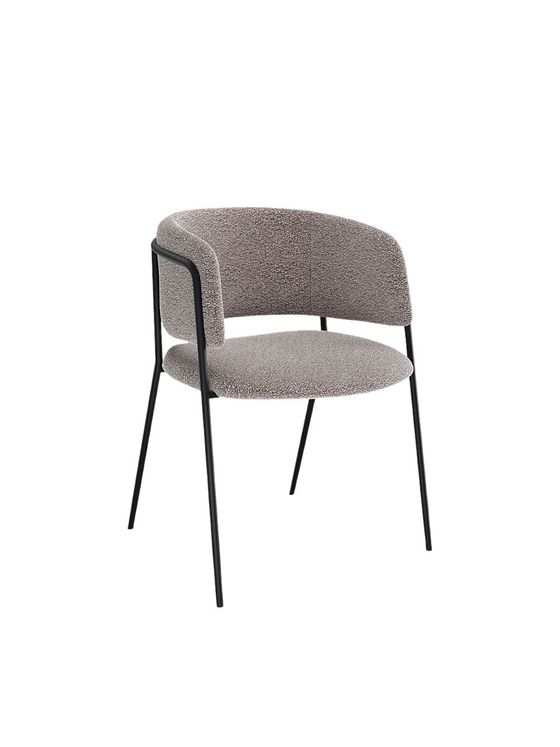 Стул KENNER 303SD черный/микробукле капучино