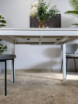 Стол KENNER LK1000 белый/керамика GLORIA WHITE