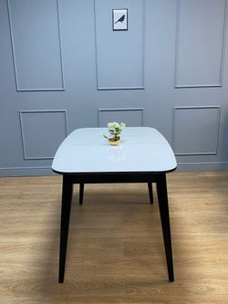 Стол KENNER 1200M венге/стекло белое глянец