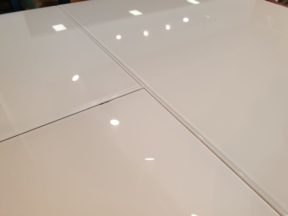 Стол KENNER 900 М белый/стекло белое сатин