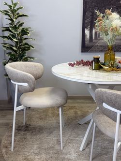 Стол Kenner R1100s, белый/керамика мрамор белый глянец