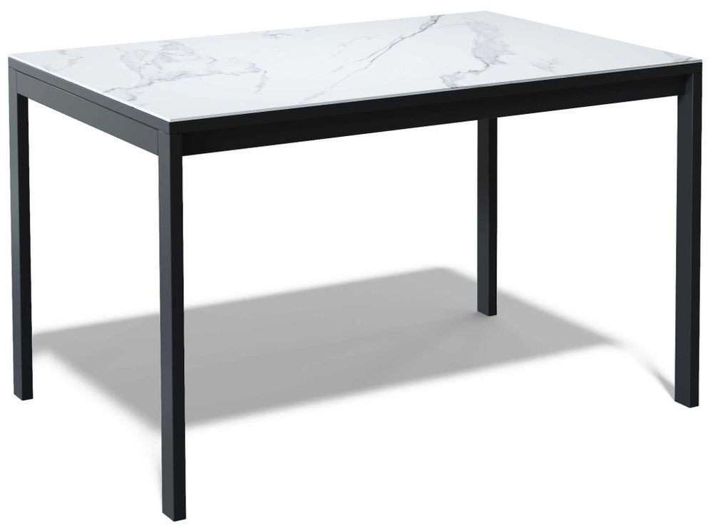 Стол Kenner LK1400, черный/керамика GLORIA WHITE 170190