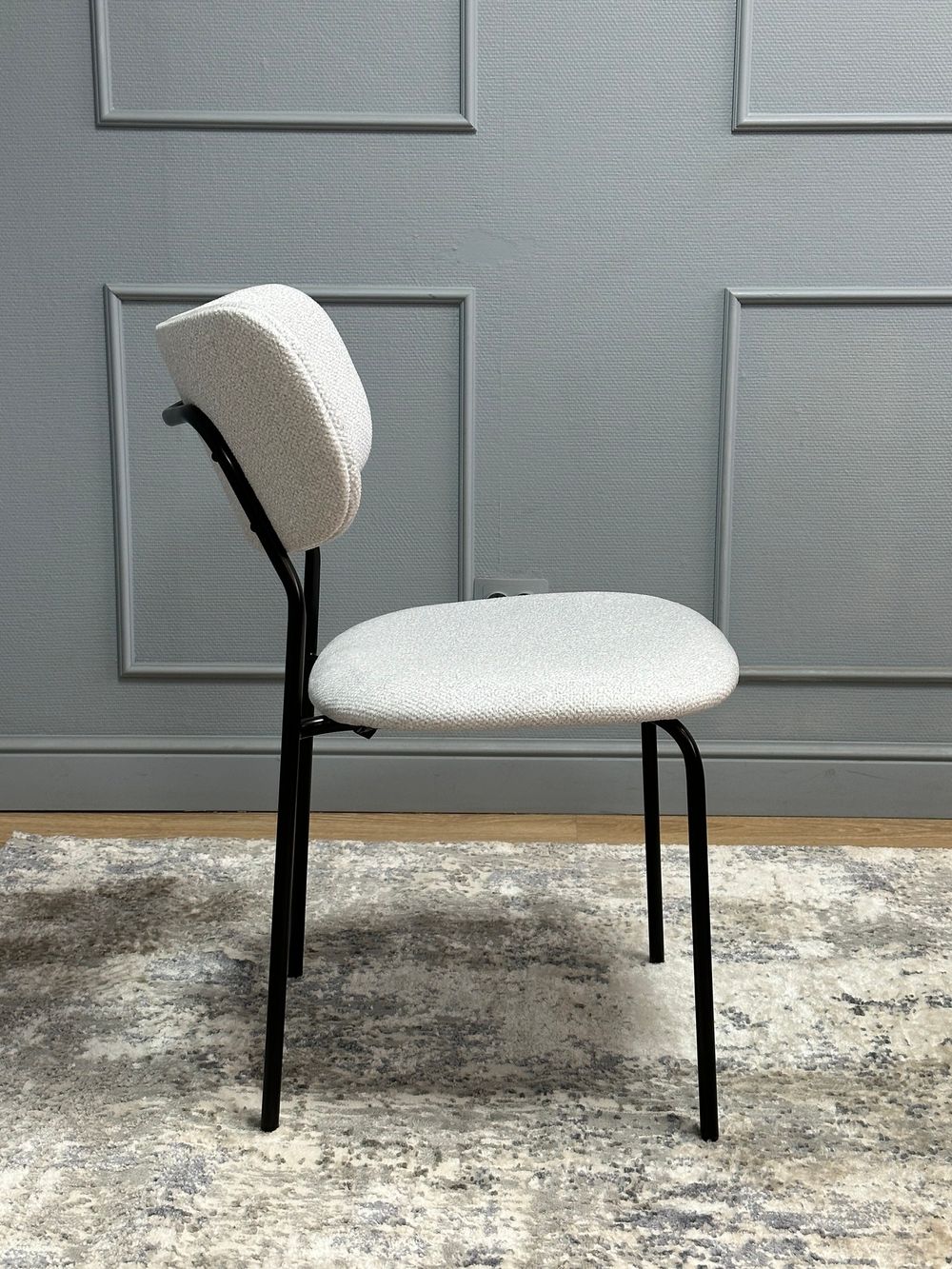 Комплект стульев 2шт KENNER 302SD черный/серебристый микробукле