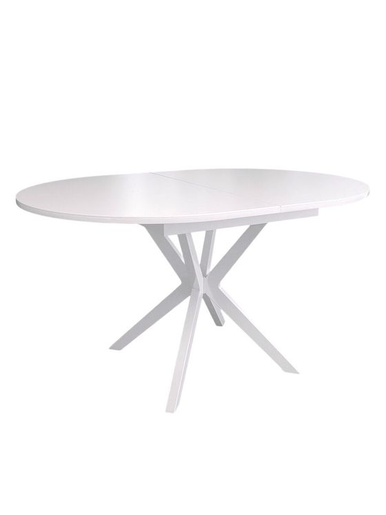 Стол KENNER B1300 белый/стекло белое сатин