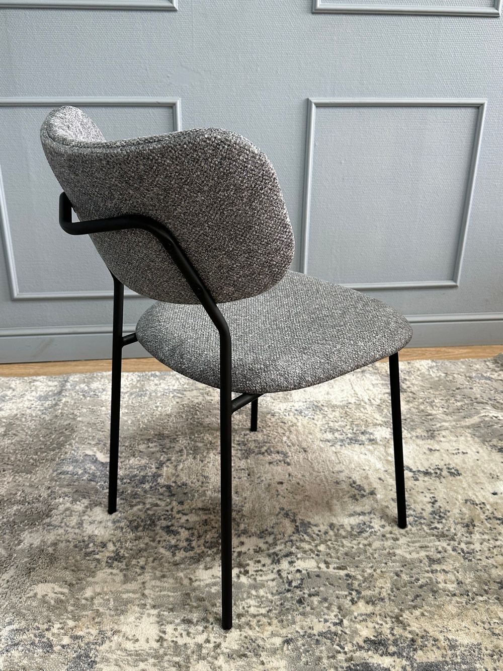 Комплект стульев 2шт KENNER 302SD черный/серый микробукле