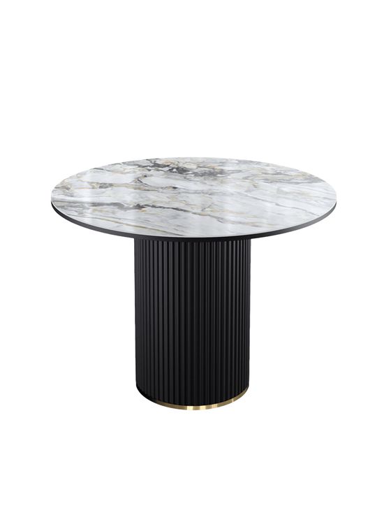 Стол KENNER LD1000 черный/керамика гранит арктический глянец