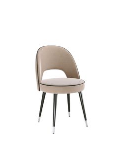 Стул Kenner 179KK черный/капучино велюр