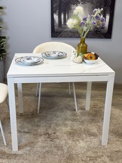 Стол KENNER LK900 белый/керамика GLORIA WHITE