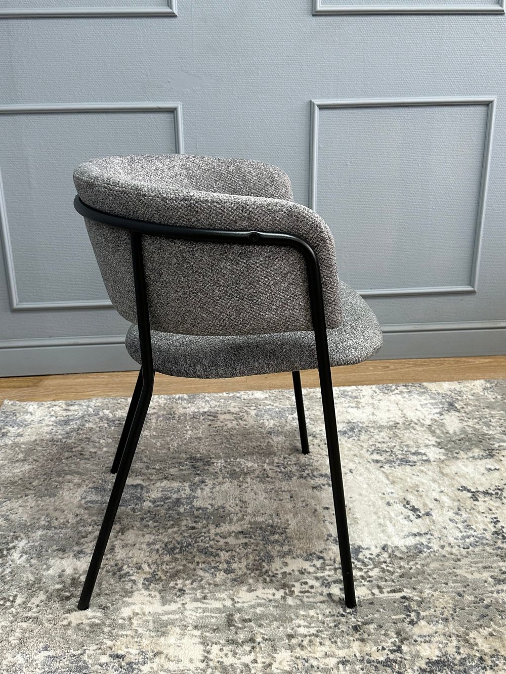 Комплект стульев 2шт KENNER 303SD черный/микробукле серый