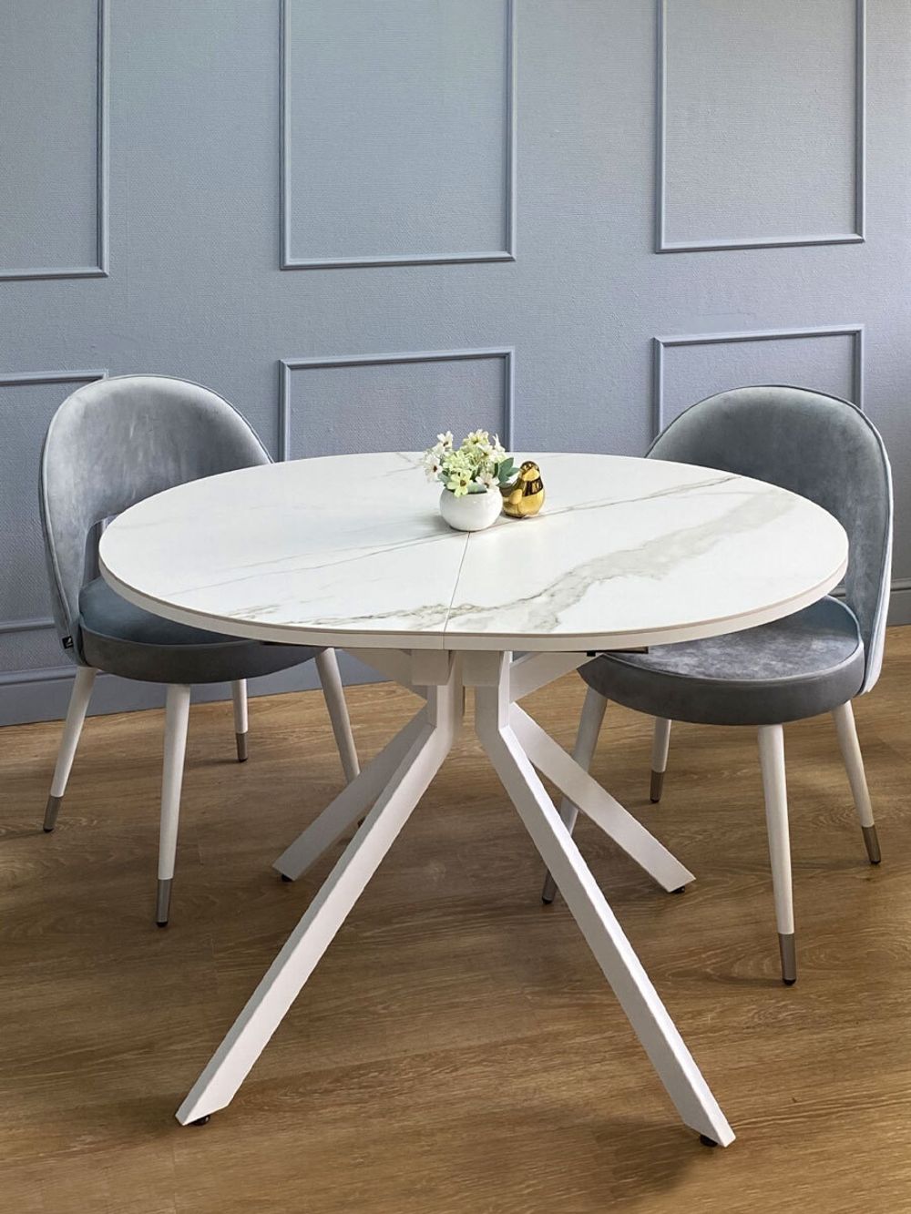 Стол KENNER DO1100 белый/керамика мрамор белый