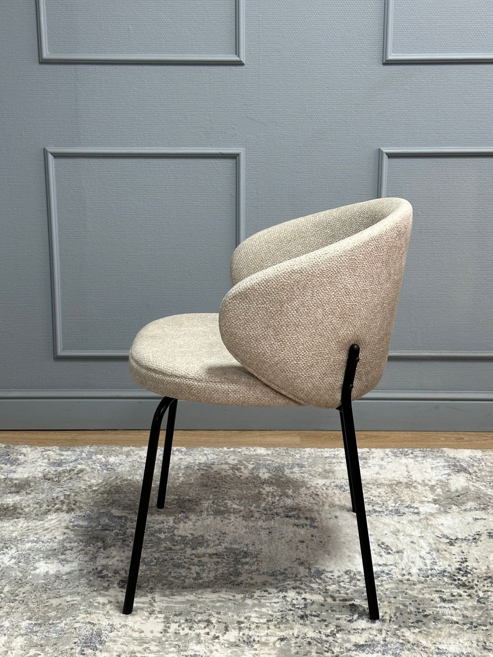 Комплект стульев 2шт KENNER 305SD черный/бежевый микробукле