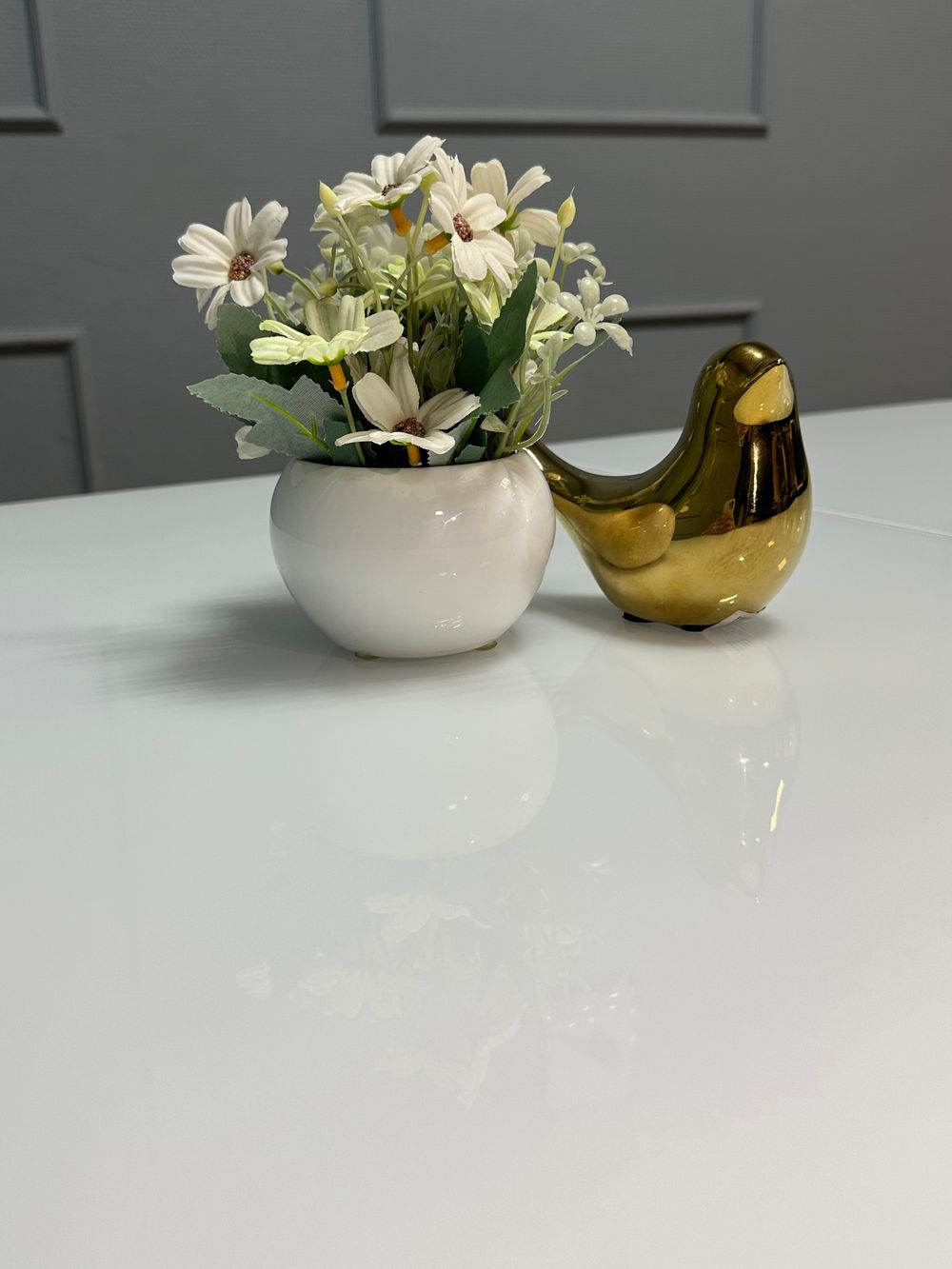 Стол KENNER 1200K белый/стекло белое глянец