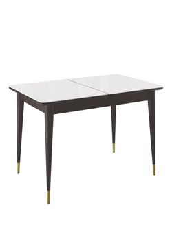 Стол KENNER 1100K венге/стекло белое глянец