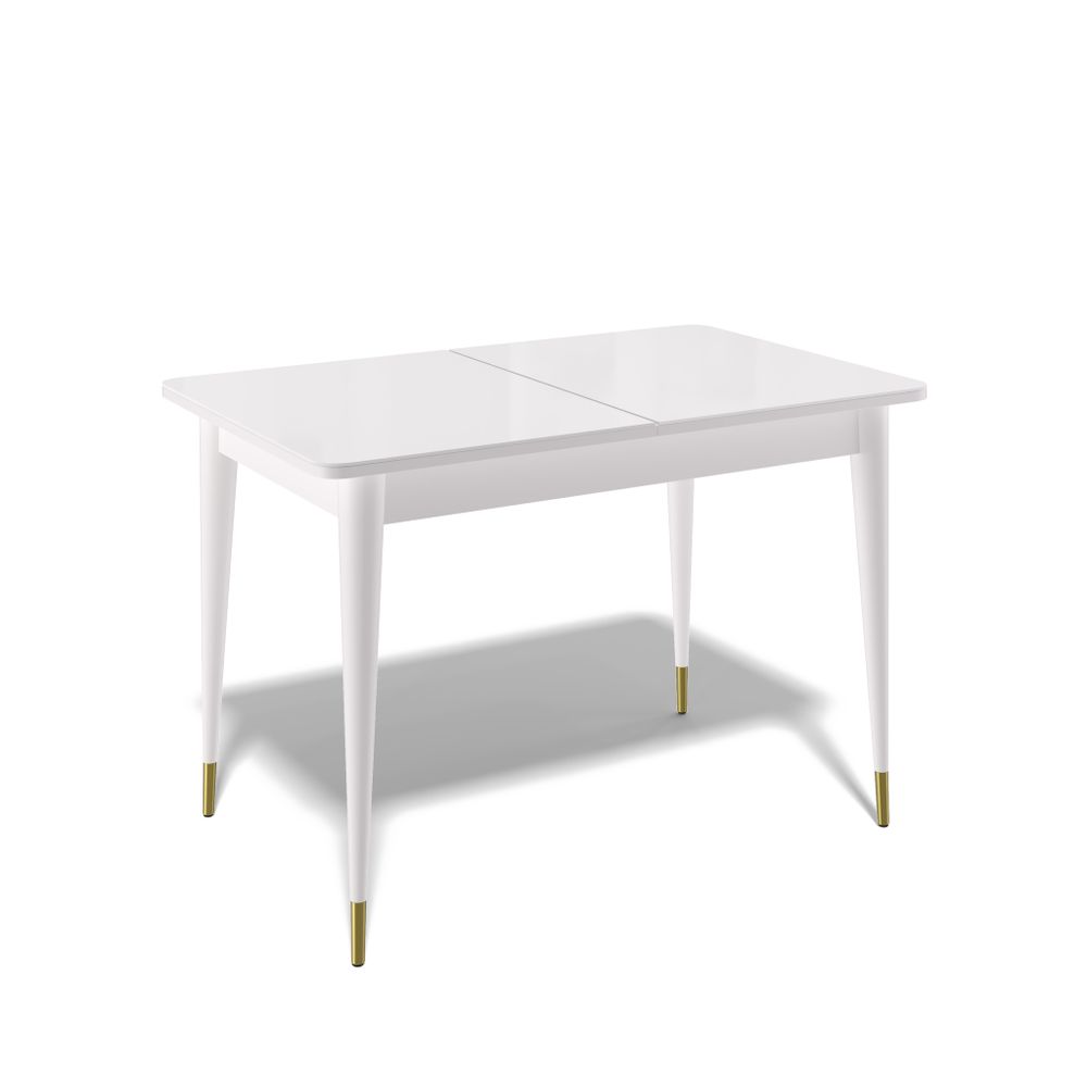 Стол KENNER 1100K белый/стекло белое глянец