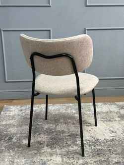 Комплект стульев 2шт KENNER 302SD черный/бежевый микробукле