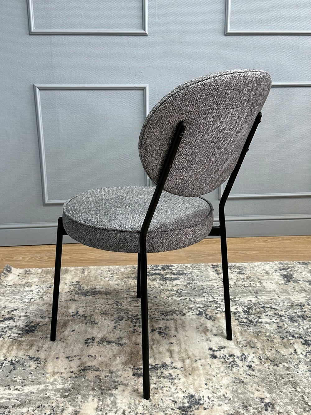 Комплект стульев 2шт KENNER 301SD черный/серый микробукле