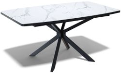 Стол Kenner BR1400, черный/керамика GLORIA WHITE арт.170190