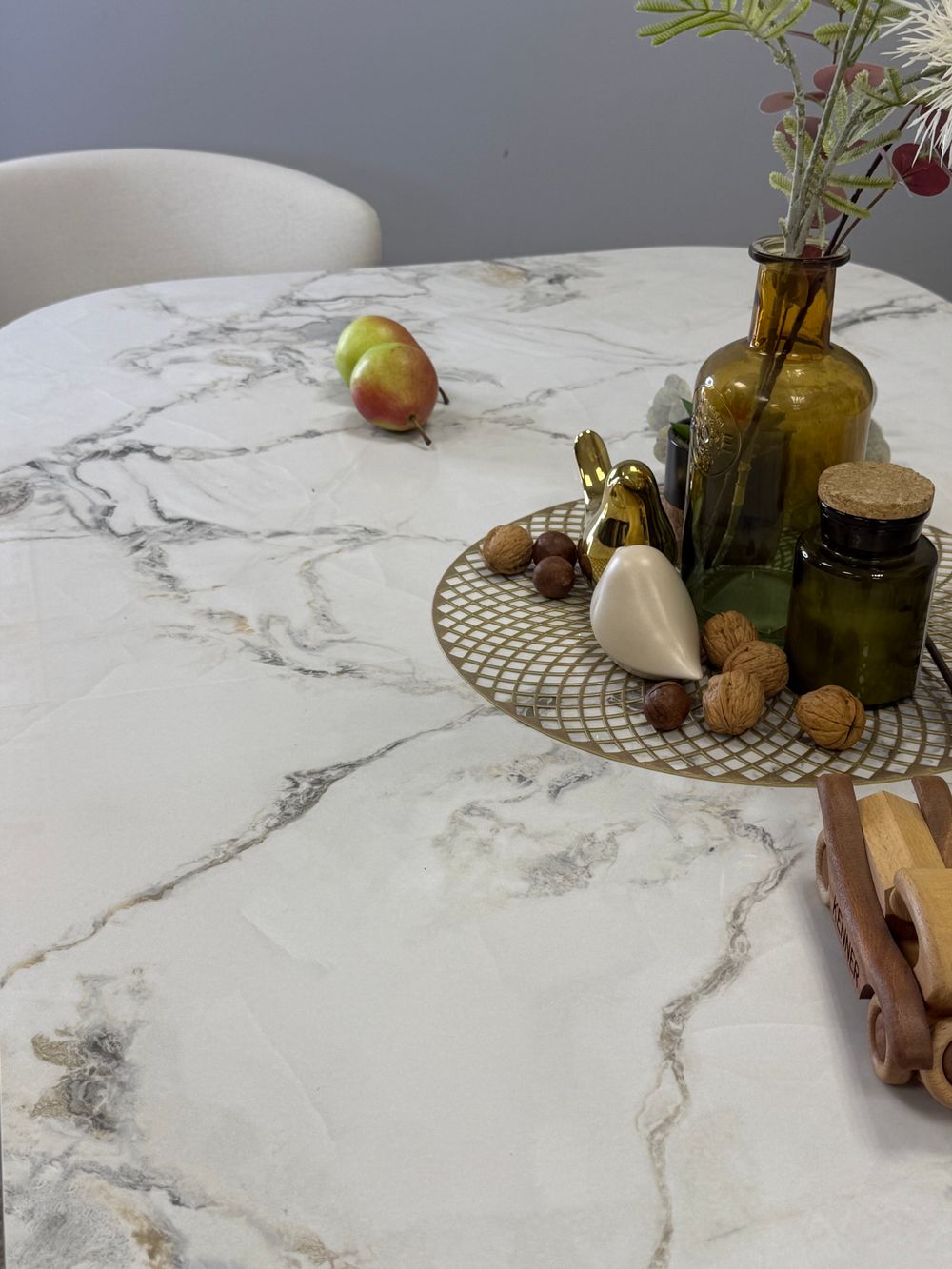 Стол Kenner LDs1600, белый/керамика TIANSHAN WHITE