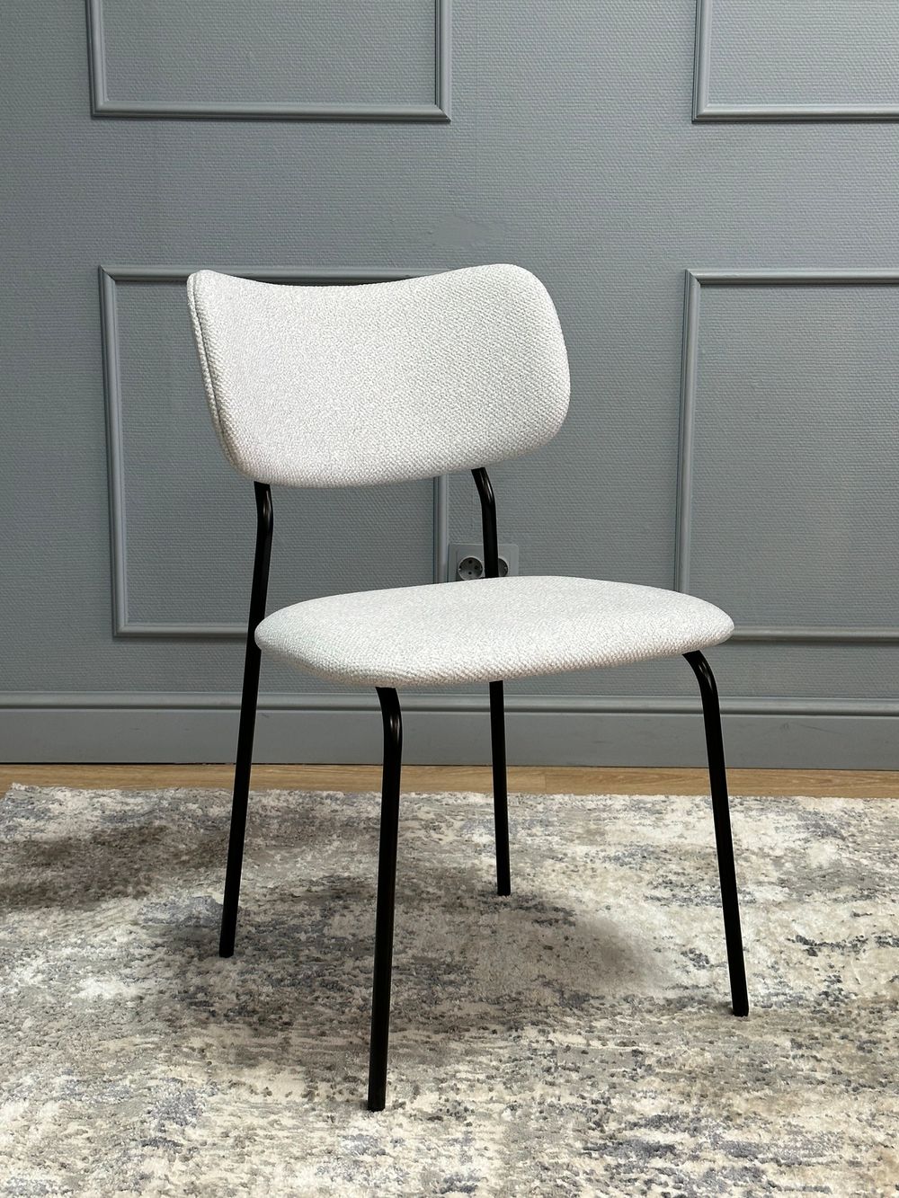 Комплект стульев 2шт KENNER 302SD черный/серебристый микробукле