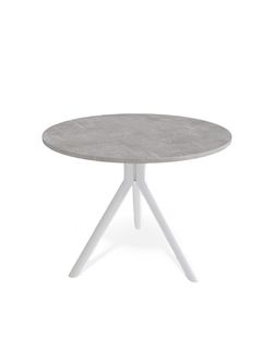 Стол KENNER RR900 белый/мрамор светло-серый