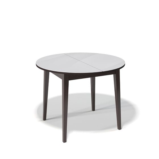 Стол KENNER 1000 М венге/стекло белое сатин