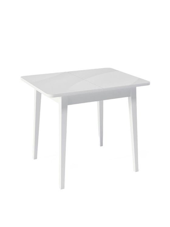 Стол KENNER 900 М белый/стекло белое глянец