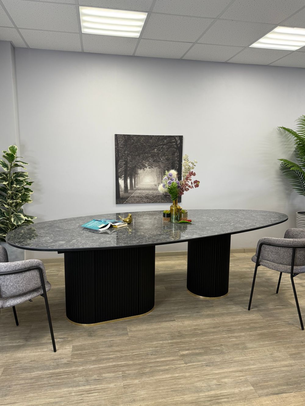 Стол Kenner LD2800, черный/керамика STARRY SKY BLACK