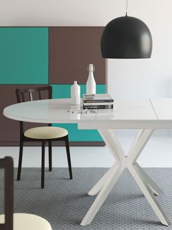 Стол KENNER B1300 белый/стекло белое сатин