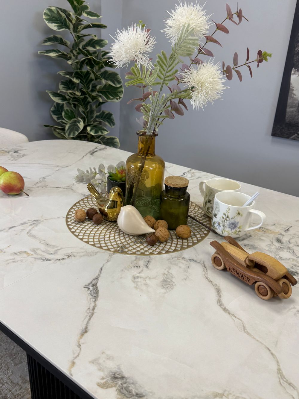 Стол Kenner LDs1600, белый/керамика TIANSHAN WHITE