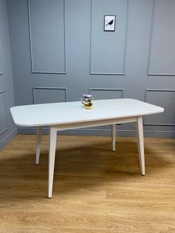 Стол KENNER 1200M белый/стекло белое глянец