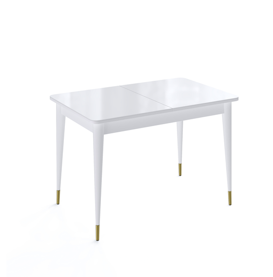 Стол KENNER K1100 белый/стекло белое сатин