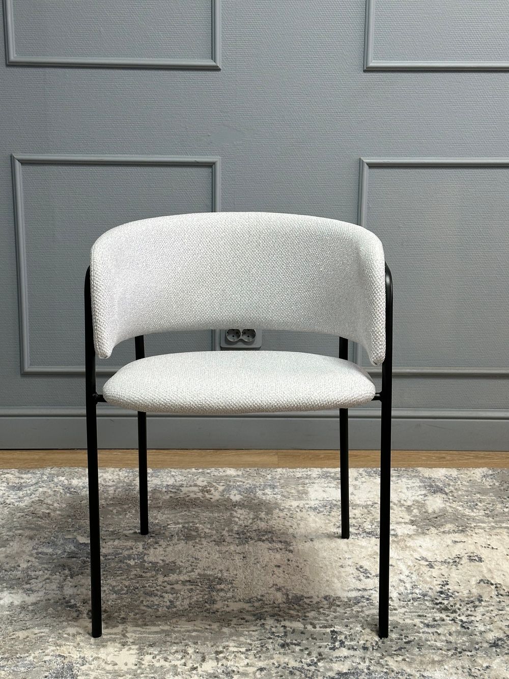 Комплект стульев 2шт KENNER 303SD черный/микробукле серебристый