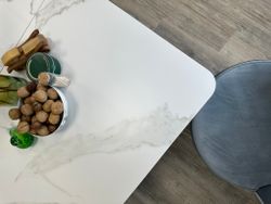 Стол KENNER AZ1200 белый/керамика мрамор белый