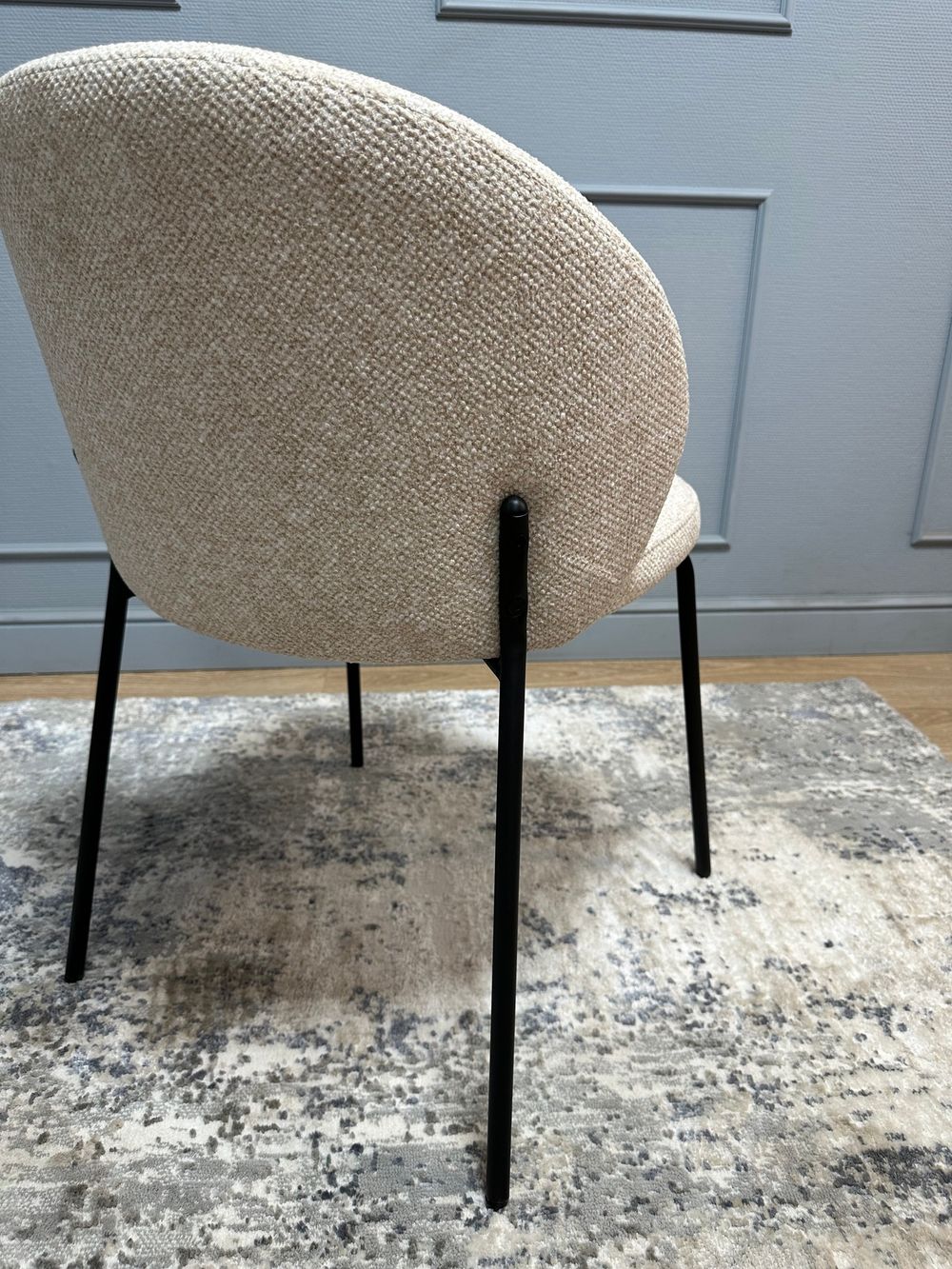 Комплект стульев 2шт KENNER 304SD черный/бежевый микробукле