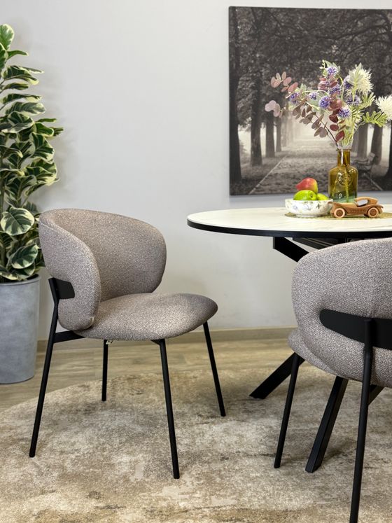 Стул KENNER 306SD черный/капучино