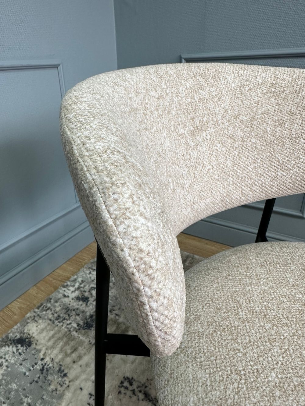 Комплект стульев 2шт KENNER 309SD черный/микробукле бежевый