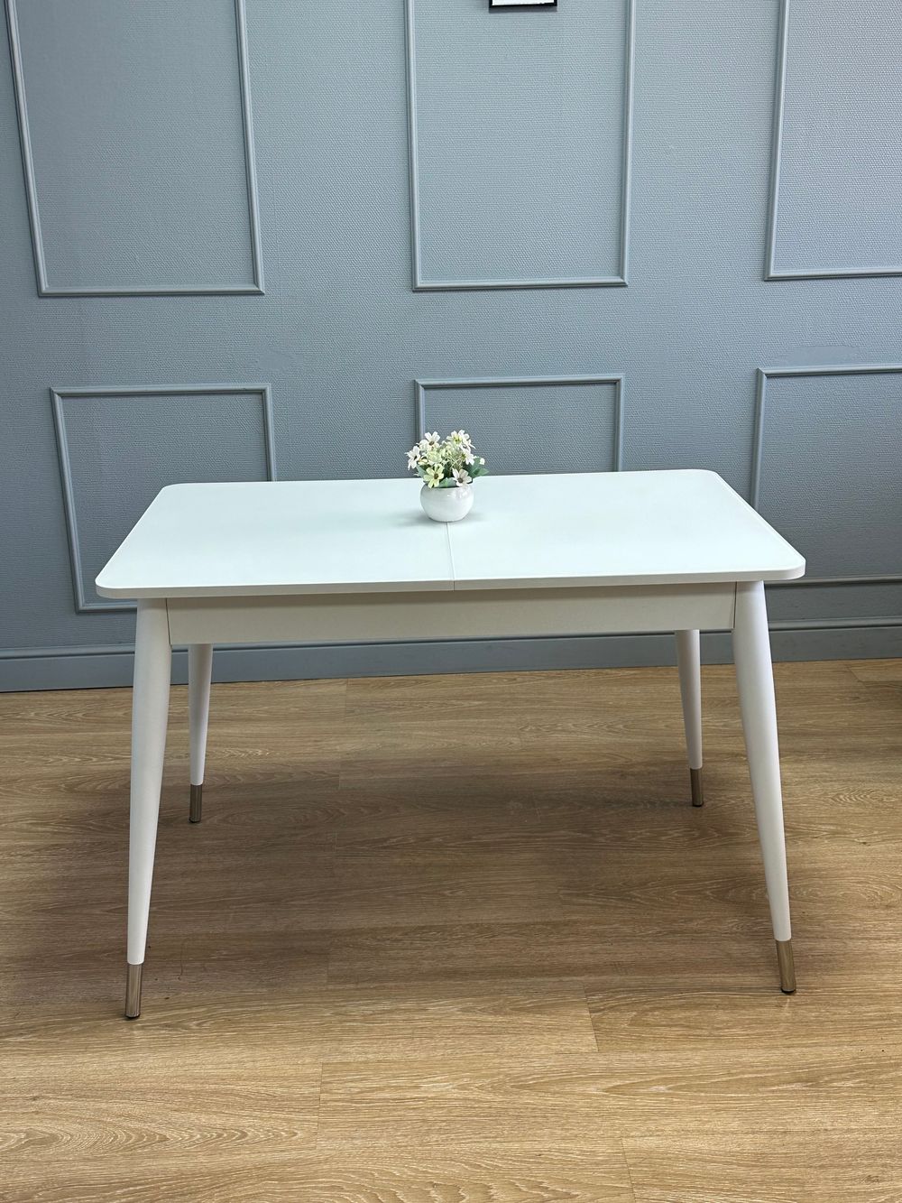 Стол KENNER K1100 белый/стекло белое