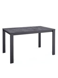 Стол KENNER BL1300 черный/керамика мрамор черный