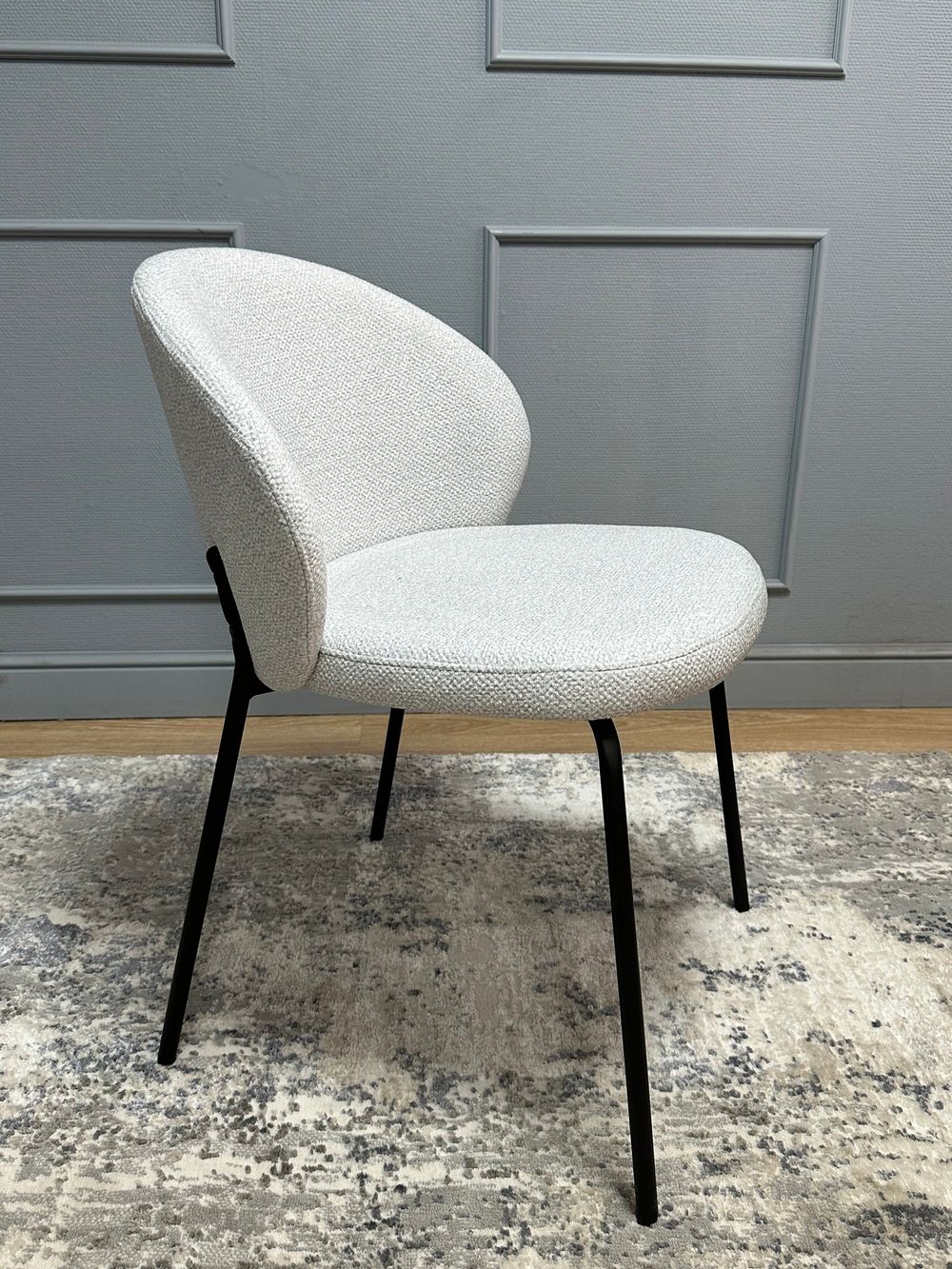 Комплект стульев 2шт KENNER 304SD черный/серебристый микробукле