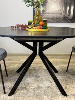 Стол KENNER DO1200 черный/керамика черная