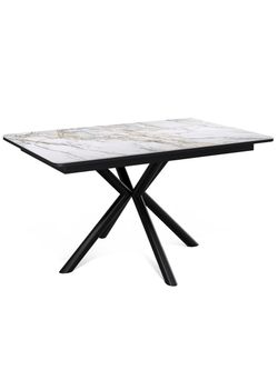 Стол KENNER DM1400 черный/керамика золотая